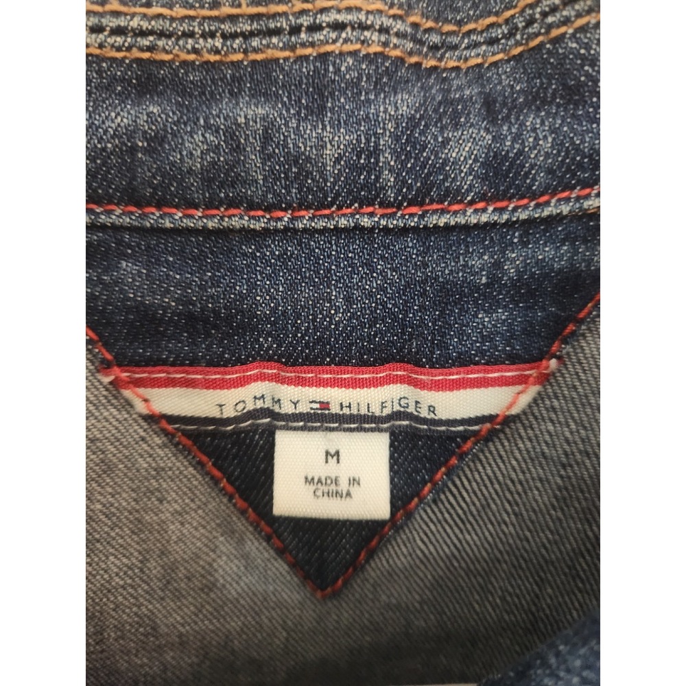 Tommy Hilfiger 2015 Denim Jacket Women's Size M Fitted - Picture 3 of 13